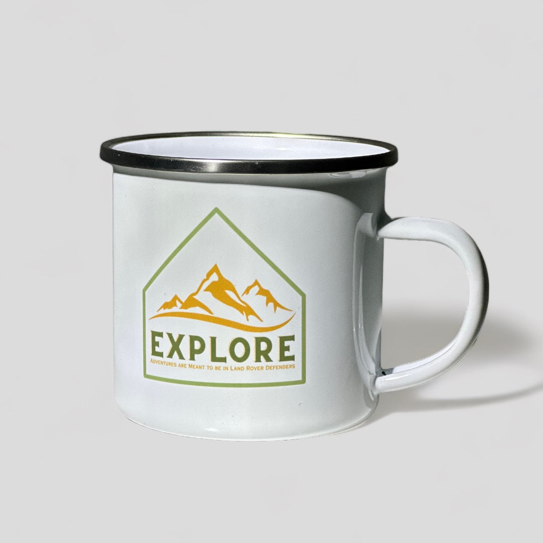 Explore The Boring Adventures Enamel Mug